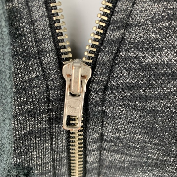 PINK Victoria's Secret Hoodie Zip-Up Sweatshirt Heather Gray - Picture 4 of 13